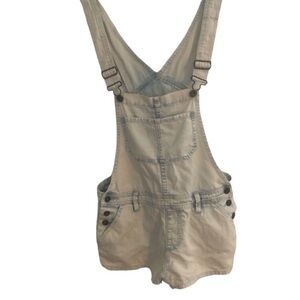 Bullhead Light Wash Denim Overall Shorts size medium